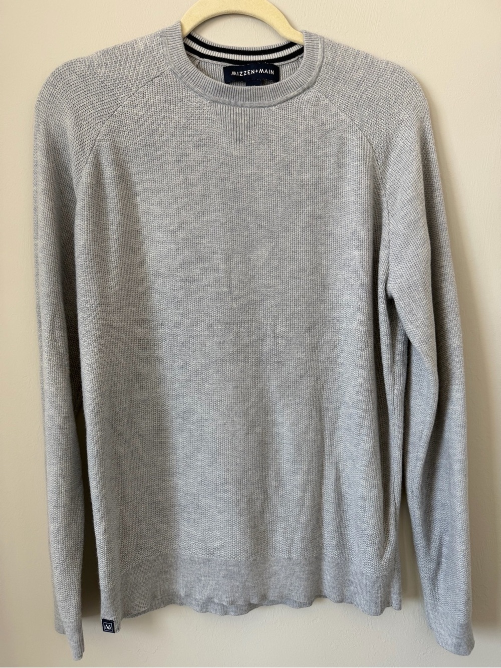 Mizzen+Main Men's Crewneck Sweater - Light Gray